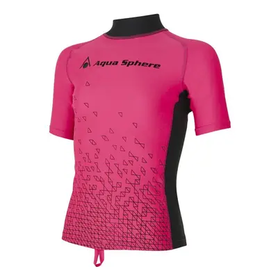 Női póló aqua sphere bix rash guard pink/bright pink