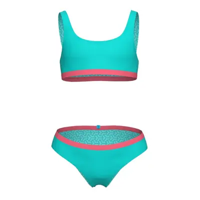 Arena essentials bralette bikini girls water/calypso coral 152cm