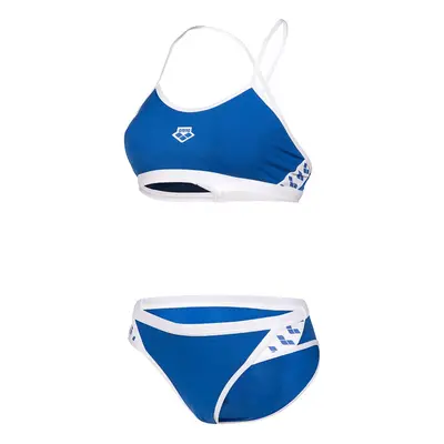 Arena icons bikini cross back solid royal/white xl - uk38