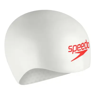 Speedo fastskin cap white/true cobalt/flame red m