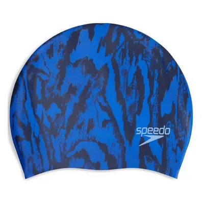 Speedo long hair cap printed sötétkék