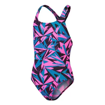 Speedo hyperboom allover medalist girl black/candy vibe/ocean depths