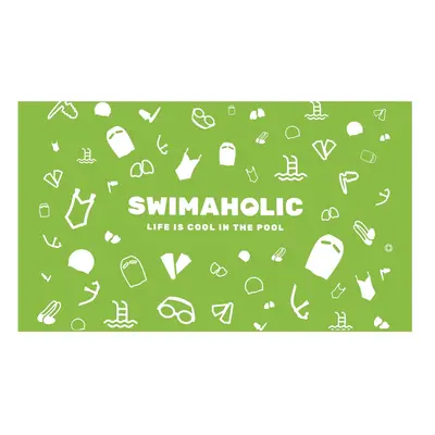 Swimaholic swimming world microfibre towel zöld