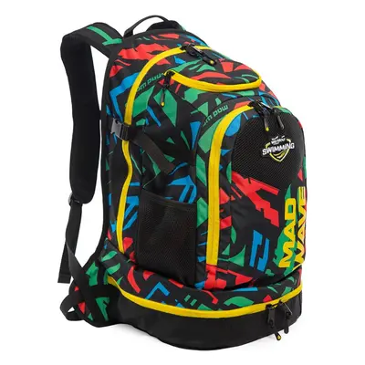 Hátizsák úszóknak mad wave lane backpack fekete/zöld