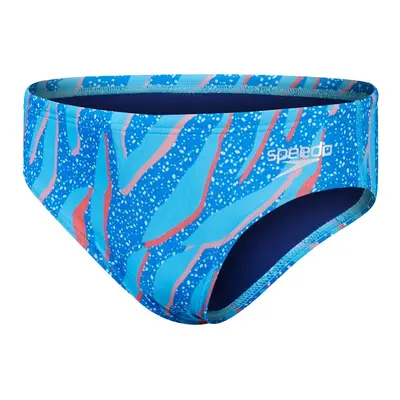 Speedo digi allover 6.5cm brief boy bright blue 140cm