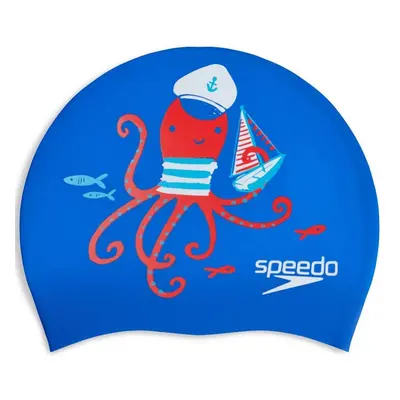 Gyermek úszósapka speedo slogan cap junior piros/kék