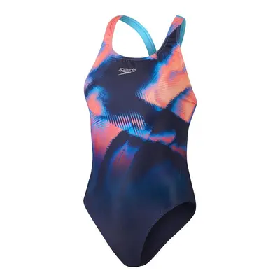 Speedo placement digital powerback true navy/siren red/punch blue xxl