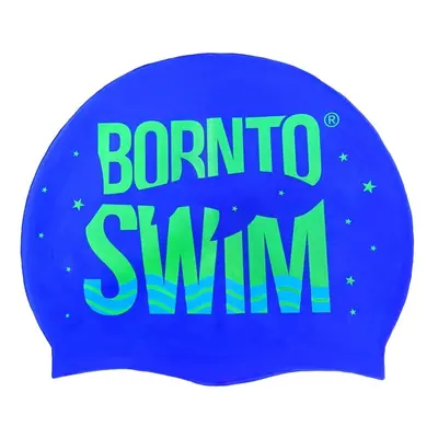 Borntoswim silicone cap junior kék