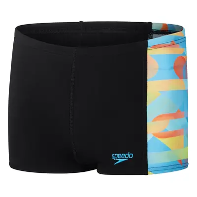 Speedo digital panel aquashort boys black/blue 176cm