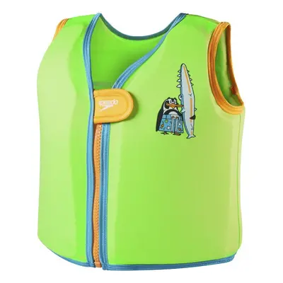 Speedo character printed float vest chima azure blue/fluro green