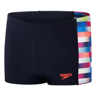 Speedo digital panel aquashort boy black/rainbow 128cm