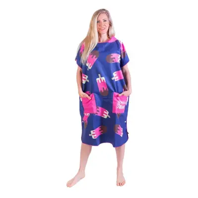 Poncsó borntoswim ice cream poncho blue/pink m