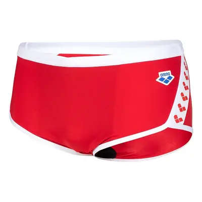 Arena icons swim low waist short solid red/white m - uk34