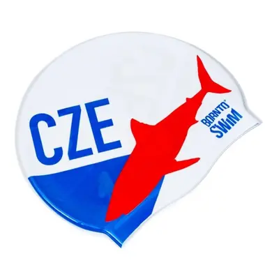 Borntoswim cze swimming cap fehér/kék