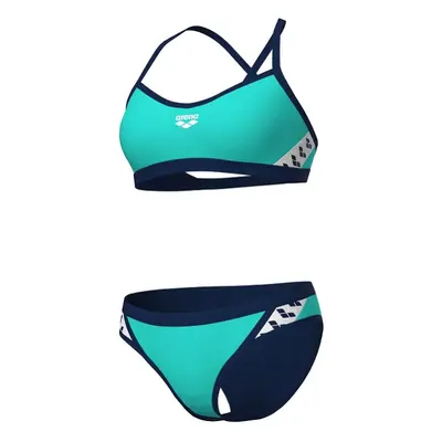 Arena icons bikini cross back solid water/navy xs - uk30