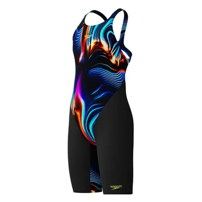 Speedo fastskin endurance+ max openback kneeskin girls black/blue