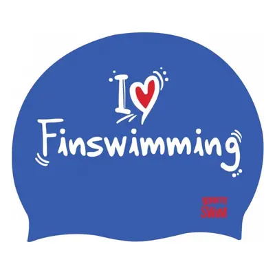 úszósapka borntoswim i love finswimming cap kék