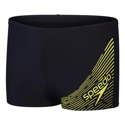 Speedo medley logo aquashorts junior black/lemon drizzle 164cm