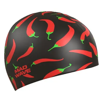 Mad wave chilli swim cap fekete/piros