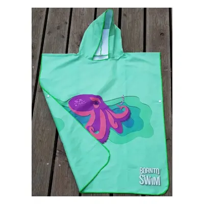 Borntoswim octopus poncho junior green xs