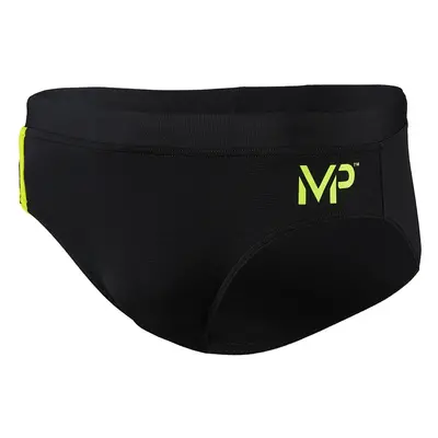 Férfi úszónadrág michael phelps arkos brief black/bright yellow