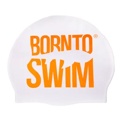 úszósapka borntoswim classic silicone bílo/narancssárga