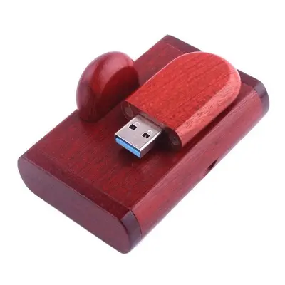 Fa USB meghajtó 32GB - cseresznye