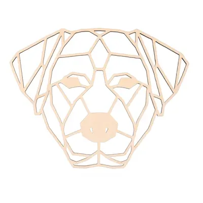 Geometrikus fakép - Labrador retriever 65 cm Szín:: Természetes