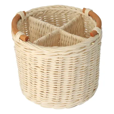 Rattan kosár rekeszekkel 16 x 16 x 14 cm