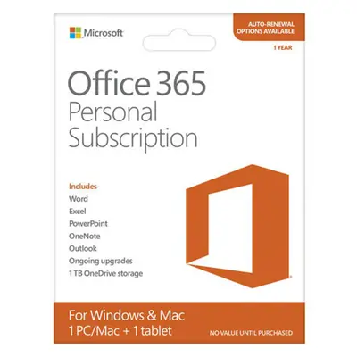 MS Office 365 Előfizetés (Egyszemélyes verzió) Termékkód kártya (ESD) - Letölthető