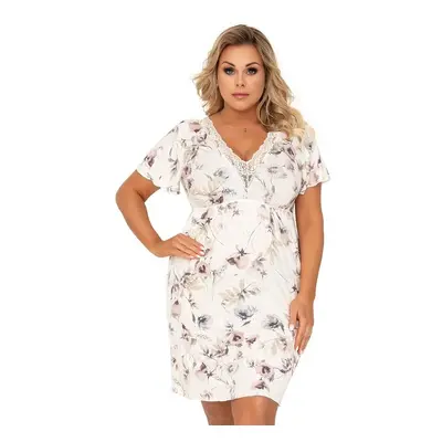 Belinda plus size hálóing, ekrü 5XL