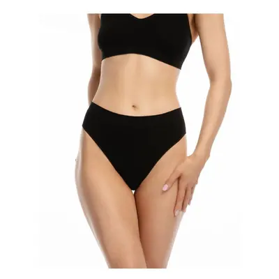 Bamboo Bikini varrásmentes bugyi, fekete XXL