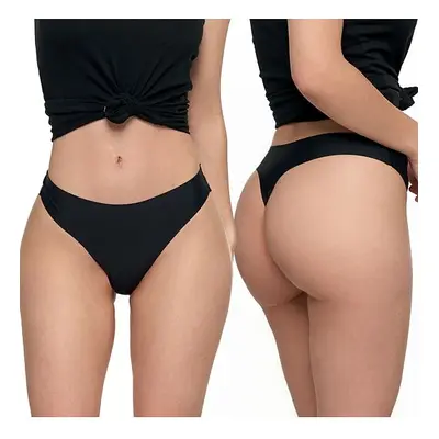 String varrásmentes tanga, fekete XL