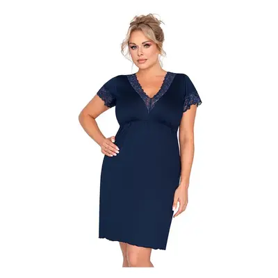 Mariza plus size luxushálóing, sötétkék 6XL