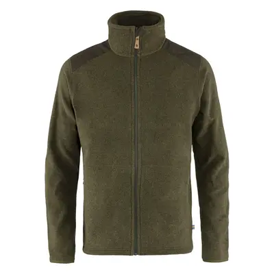 Férfi pulóver Fjällräven Sten Fleece – Dark Olive