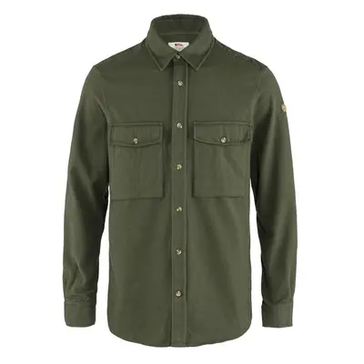 Férfi ing Fjällräven Övik Twill Shirt Deep Forest