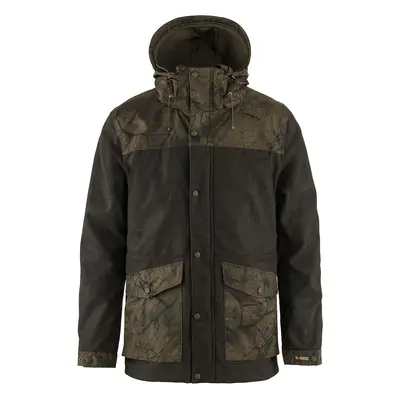 Férfi kabát Fjällräven Värmland Wool – Dark Olive, Dark Olive Camo