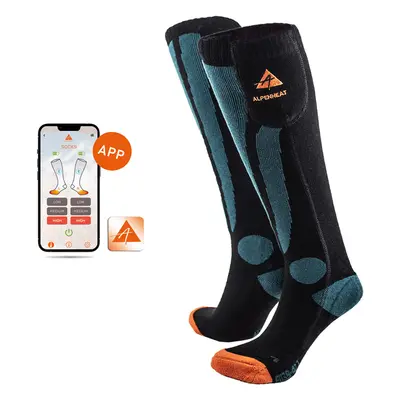 Fűtött zokni Alpenheat Fire-Ski Socks vezérlés alkalmazáson keresztül