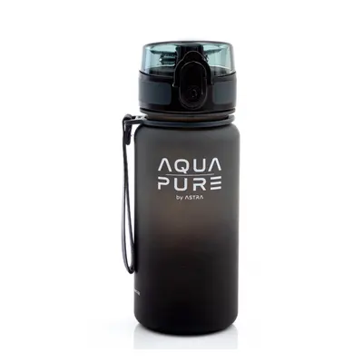 ASTRA - Egészséges palack AQUA PURE 400 ml - grey/black, 511023005