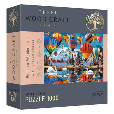 TREFL - Hit Wooden Puzzle 1000 - Színes léggömbök