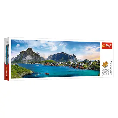 TREFL - Panorama Puzzle 500 - Lofoten szigetvilág, Norvégia