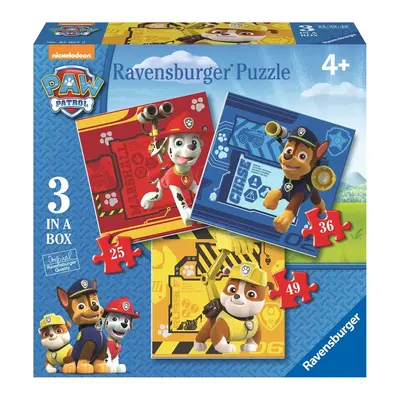 RAVENSBURGER - Paw Patrol: Rubble, Marshall & Chase; 25/36/49 db