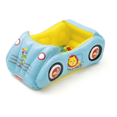 FISHER PRICE - Gyermek felfújható autó Fisher-Price labdákkal 119x79x51 cm