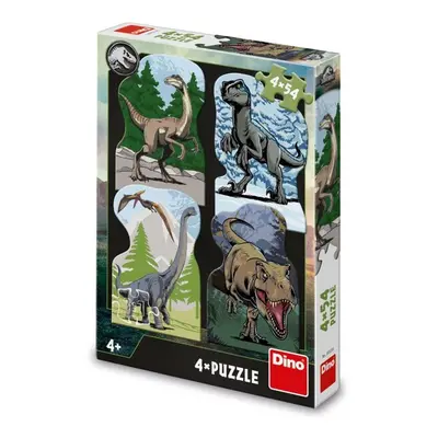 DINO - Jurassic World 4X54 táblás puzzle