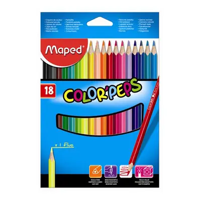 MAPED - COLOR`PEPS háromszög alakú zsírkréták, 18 db