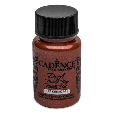 CADENCE - Akrilfesték Cadence D.Metalic, piros, 50 ml