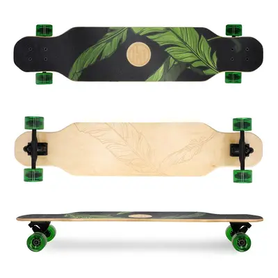 SPOKEY - LONGBAY PRO Longboard 104 x 24 cm ABEC7, zöld-fekete színben