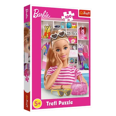 TREFL - Puzzle 100 darab - Ismerje meg Barbie-t / Mattel, Barbie