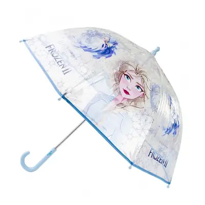 CERDÁ - Gyermek esernyő DISNEY FROZEN II Elsa Transparent, 2400000616