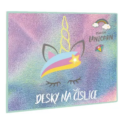 KARTON PP - Táblák számokhoz Unicorn iconic